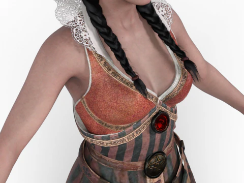 PHILIPPA EILHART - Blind Seeress Outfit - The Witcher 3D Model