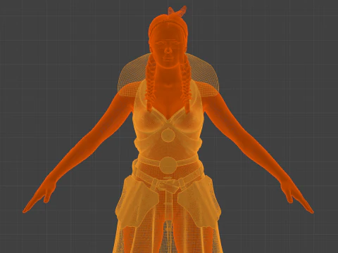 PHILIPPA EILHART - Blind Seeress Outfit - The Witcher 3D Model
