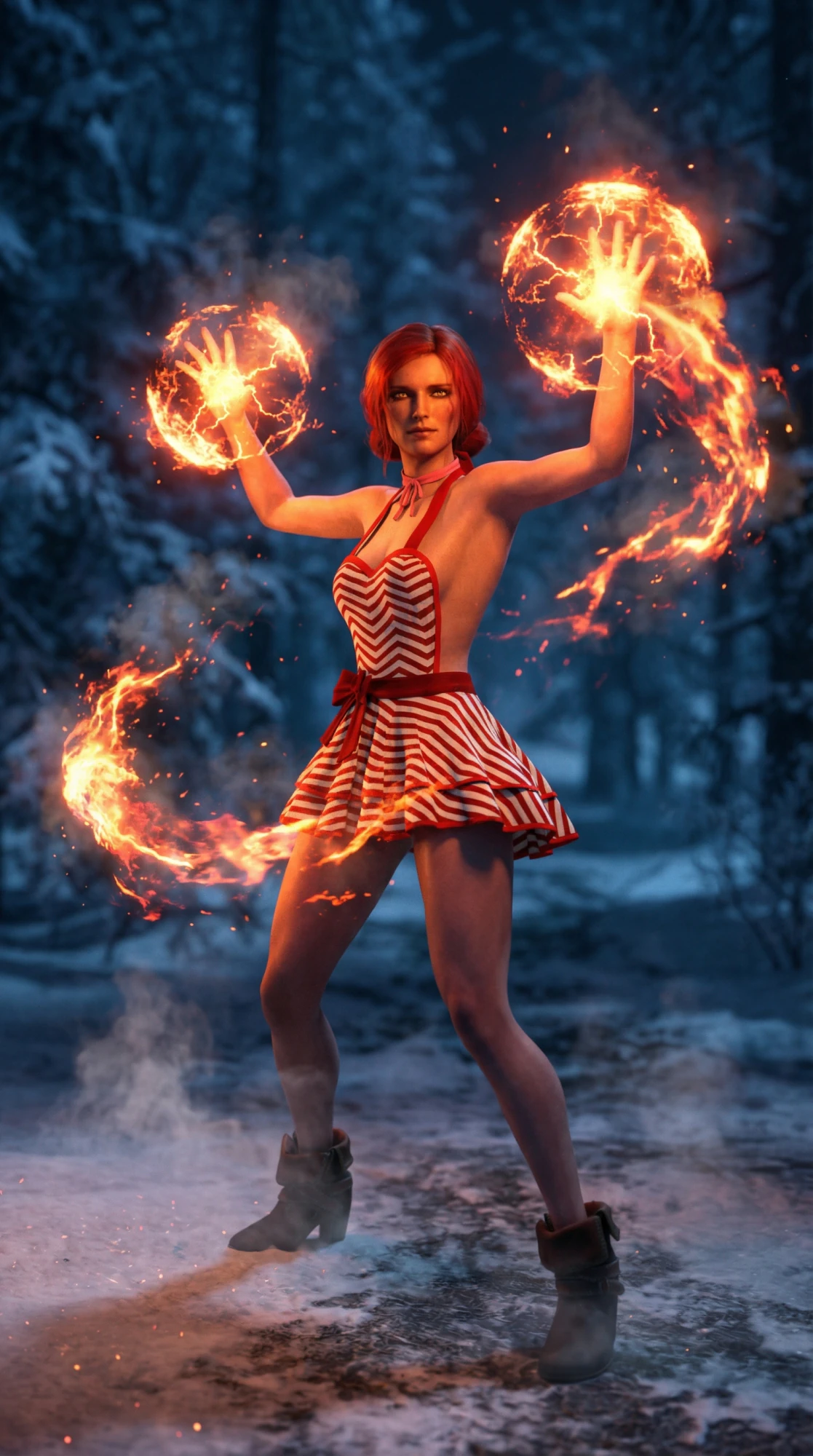 TRISS MERIGOLD Summer Dress Variant 3D Model .c4d .max .obj .3ds .fbx .stl .blend