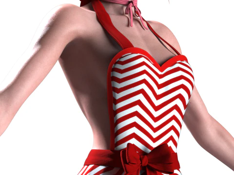 TRISS MERIGOLD Summer Dress Variant 3D Model