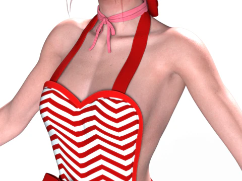 TRISS MERIGOLD Summer Dress Variant 3D Model