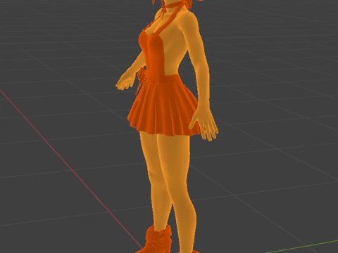 TRISS MERIGOLD Summer Dress Variant 3D Model