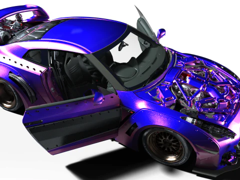CYBERPUNK GT-R R35 3D Model