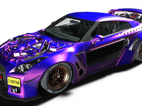 CYBERPUNK GT-R R35 3D Model