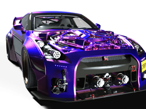 CYBERPUNK GT-R R35 3D Model