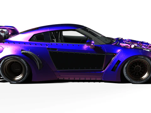 CYBERPUNK GT-R R35 3D Model