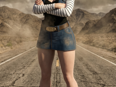 ANDROID 18 Dragon Ball Z 3D Modell