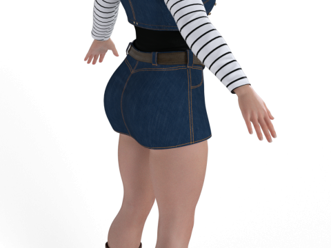 ANDROID 18 Dragon Ball Z 3D Model