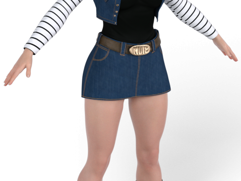 ANDROID 18 Dragon Ball Z 3D Model