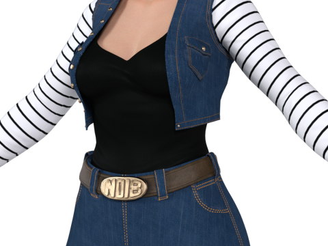 ANDROID 18 Dragon Ball Z 3D Model