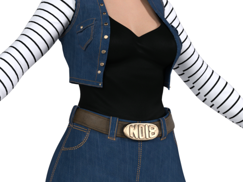 ANDROID 18 Dragon Ball Z 3D Model