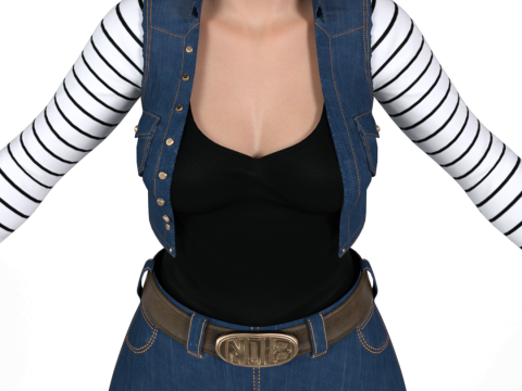 ANDROID 18 Dragon Ball Z 3D Model