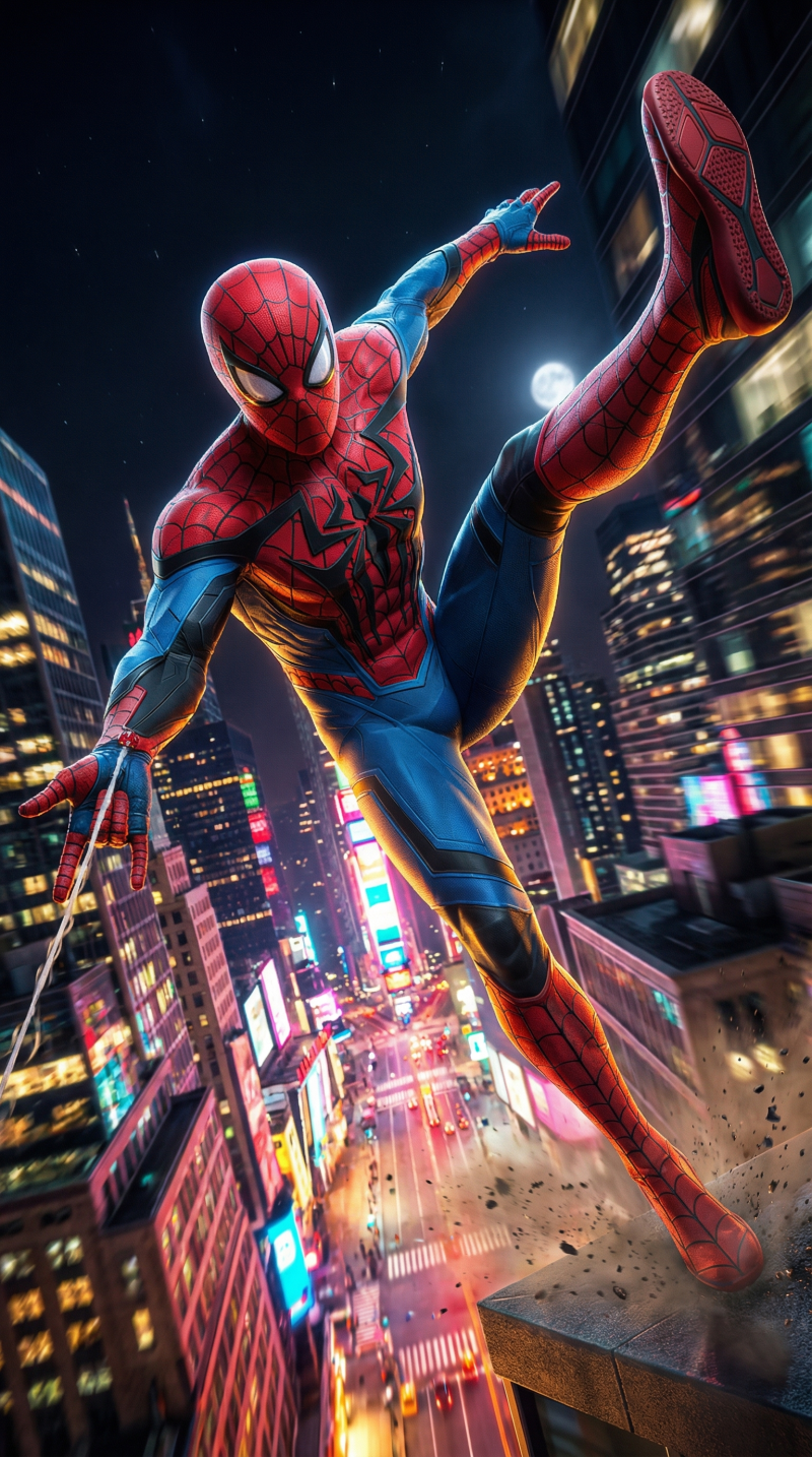 SPIDER-MAN - Advanced Comic Style Suit 3D Model .c4d .max .obj .3ds .fbx .stl .blend 