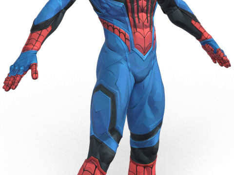 SPIDER-MAN - Advanced Comic Style Suit 3D Model