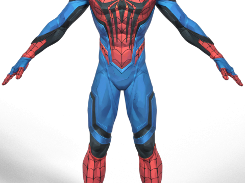 SPIDER-MAN - Advanced Comic Style Suit 3D Model