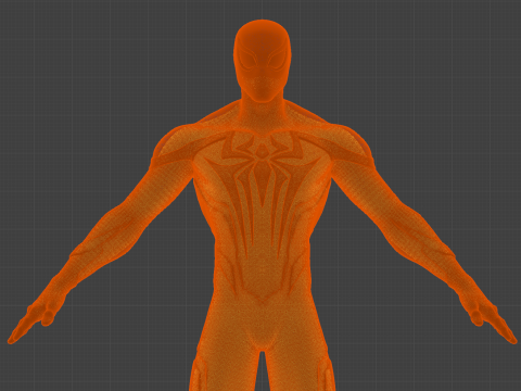 SPIDER-MAN - Advanced Comic Style Suit 3D Model
