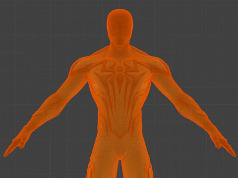 SPIDER-MAN - Advanced Comic Style Suit 3D Model