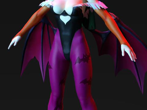 MORRIGAN AENSLAND Succubus Quee 3D Model