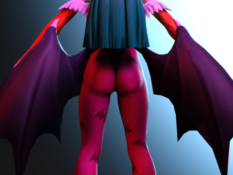 MORRIGAN AENSLAND Succubus Quee 3D Model