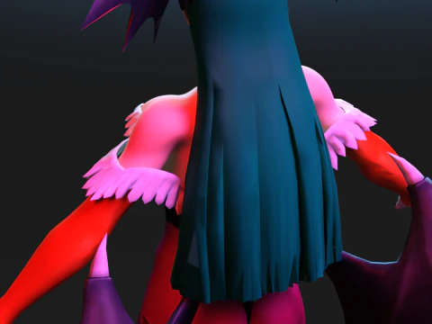 MORRIGAN AENSLAND Succubus Quee 3D Model