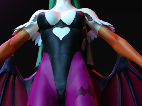 MORRIGAN AENSLAND Succubus Quee 3D Model