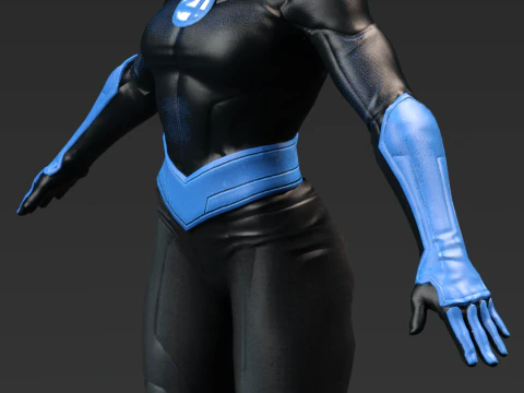 INVISIBLE WOMAN Sue Storm - Modern Stealth Suit 3D Model