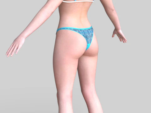 SHANI The Witcher - Summer Lingerie 3D Model