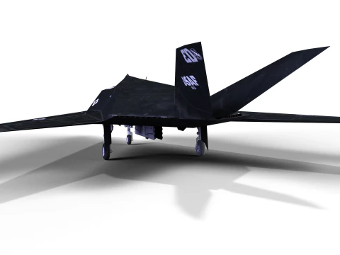 LOCKHEED F-117 NIGHTHAWK - Stealth Attack Aircraft 3D Model