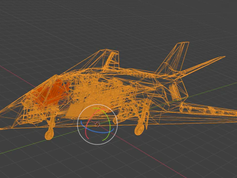 LOCKHEED F-117 NIGHTHAWK - Stealth Attack Aircraft 3D Model