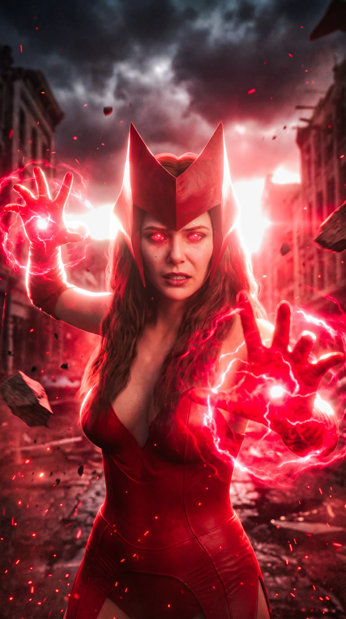 SCARLET WITCH Wanda Maximoff 3D Model .c4d .max .obj .3ds .fbx .stl .blend 