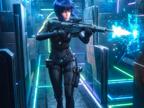 MAJOR MOTOKO KUSANAGI - Tactical Cybernetic Suit 3D Model