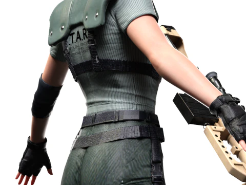 JILL VALENTINE - Classic STARS Outfit 3D Model