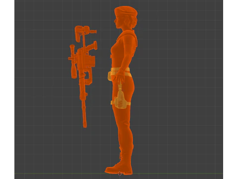 JILL VALENTINE - Classic STARS Outfit 3D Model
