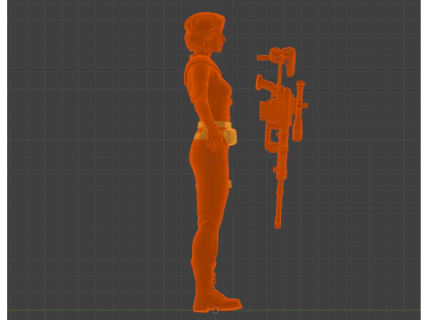 JILL VALENTINE - Classic STARS Outfit 3D Model