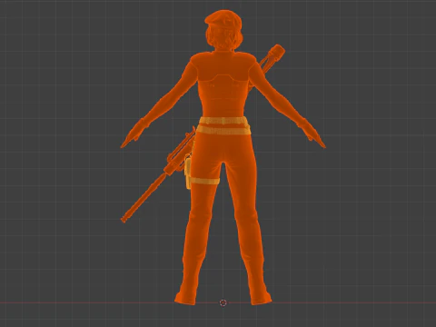 JILL VALENTINE - Classic STARS Outfit 3D Model