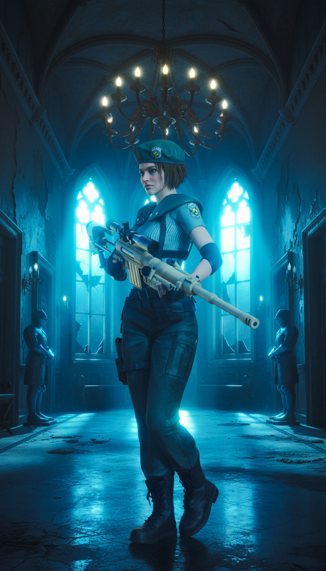 JILL VALENTINE - Classic STARS Outfit 3D Model .c4d .max .obj .3ds .fbx .stl .blend 