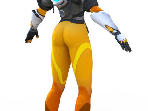 TRACER Lena Oxton - Overwatch Hero 3D Model