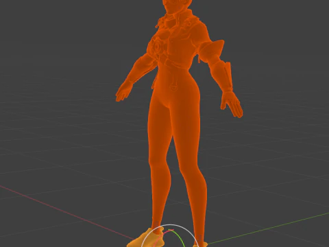 TRACER Lena Oxton - Overwatch Hero 3D Model