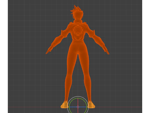 TRACER Lena Oxton - Overwatch Hero 3D Model