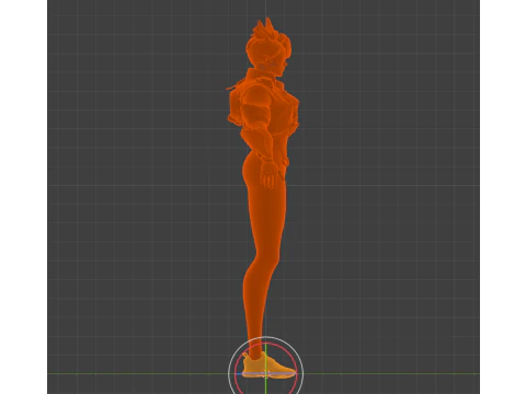 TRACER Lena Oxton - Overwatch Hero 3D Model
