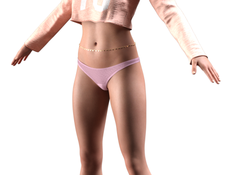 Jennifer Lawrence Likeness 3D Model