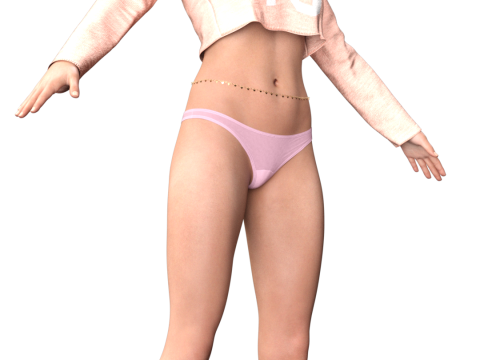 Jennifer Lawrence Likeness 3D Model