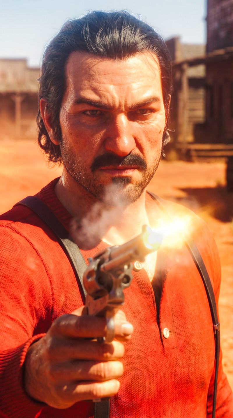 VAN DER LINDE BELANDA - Pemimpin Penjahat Wild West Model 3D .c4d .max .obj .3ds .fbx .stl .blend 