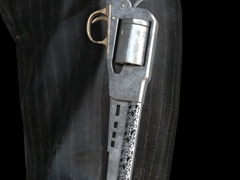 VAN DER LINDE BELANDA - Pemimpin Penjahat Wild West Model 3D