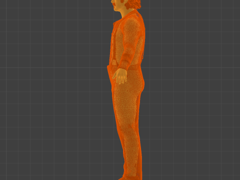 VAN DER LINDE BELANDA - Pemimpin Penjahat Wild West Model 3D