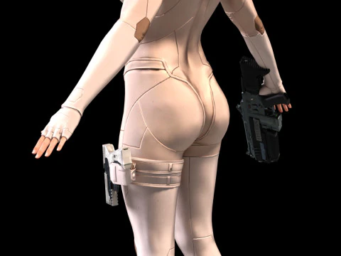 MAJOR MOTOKO KUSANAGI Thermoptic Suit 3D Model