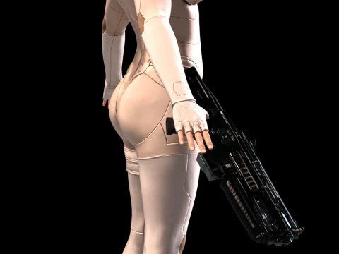MAJOR MOTOKO KUSANAGI Thermoptic Suit 3D Model