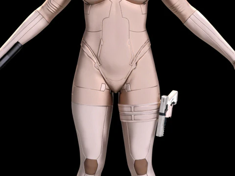MAJOR MOTOKO KUSANAGI Thermoptic Suit 3D Model
