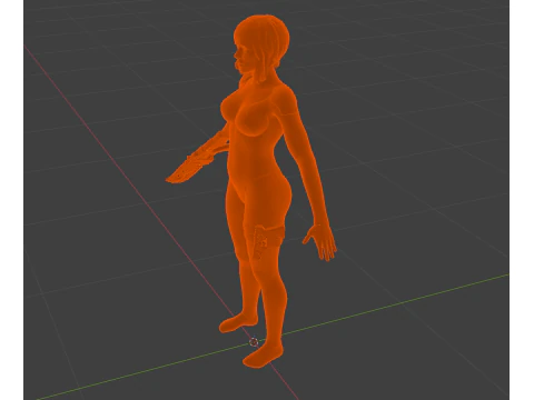 MAJOR MOTOKO KUSANAGI Thermoptic Suit 3D Model