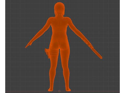 MAJOR MOTOKO KUSANAGI Thermoptic Suit 3D Model